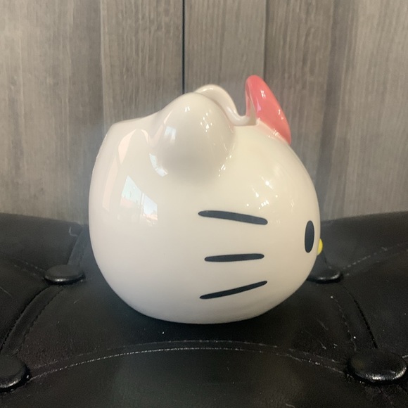 New Hello Kitty + Blue Sky Clayworks Pink Bow Apple Blossom Ceramic Candle - Picture 3 of 8